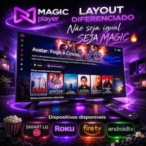 Procurando um player de reprodução moderno, bonito e com uma navegação incrível? Conheça o MAGIC PLAYER!